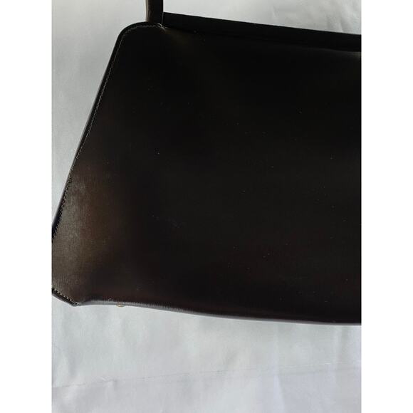 LOU TAYLOR MIAMI Women's Dark Brown Vintage 60's Faux Leather Handbag - Picture 4 of 12